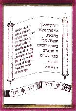 bar mitzvah invitation - Torah & Tallis